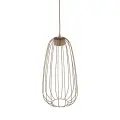 Lampa wisząca z podłużnym, drucianym kloszem do jadalni nad stół SPHERA S SABIA 1xGX53 11309 TK Lighting