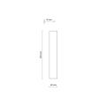 Brązowa lampa ścienna, kinkiet do salonu, 50cm wysokości, 2xG9 NAVI NEW BROWN 2xG9 11348 TK Lighting