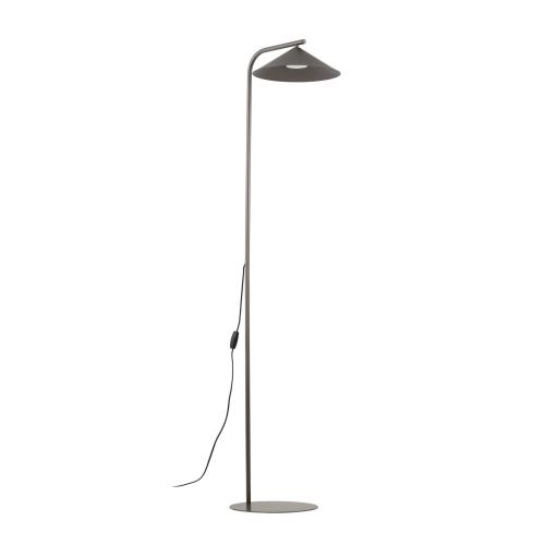 Nowoczesna lampa podłogowa do salonu brązowa, klosz stożek LUME NEW BROWN 1xGX53 16186 TK Lighting