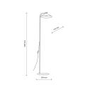 Nowoczesna lampa podłogowa do salonu brązowa, klosz stożek LUME NEW BROWN 1xGX53 16186 TK Lighting