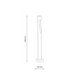 Lampa zewnętrzna do ogrodu, grafitowy słupek 60cm LED 5W SENA M IP65 19002 TK Lighting