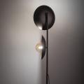 Lampa podłogowa brązowa do loftowych wnętrz, dwa klosze SLATE NEW BROWN GLASS 2xG9 16190 TK Lighting