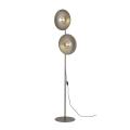 Lampa podłogowa brązowa do loftowych wnętrz, dwa klosze SLATE NEW BROWN GLASS 2xG9 16190 TK Lighting