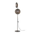 Lampa podłogowa brązowa do loftowych wnętrz, dwa klosze SLATE NEW BROWN GLASS 2xG9 16190 TK Lighting