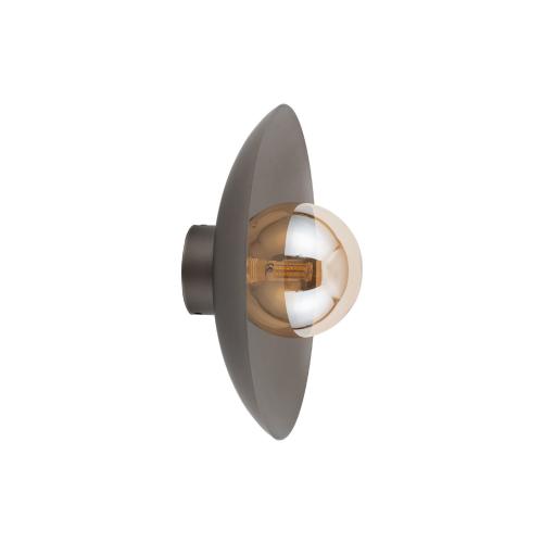 Kinkiet z loftowym stylu w kolorze brązowym, idealna dekoracja do salonu SLATE NEW BROWN GLASS 1xG9 11352 TK Lighting