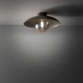 Kinkiet z loftowym stylu w kolorze brązowym, idealna dekoracja do salonu SLATE NEW BROWN GLASS 1xG9 11352 TK Lighting