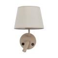 Stylowa lampa ścienna w stylu skandynawskim do sypialni, kinkiet na dwa źródła światła + włącznik MAJA SABIA 1xE27 + 1xG9 - 11596