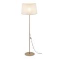 Lampa podłogowa klasyczna z białym abażurem do salonu, 148cm wysokości MAJA SABIA 1xE27 16180 TK Lighting