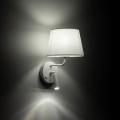 Biały kinkiet z włącznikiem i dodatkowym ramieniem do czytania do sypialni MAJA WHITE 1xE27 / 1xG9 11393 TK Lighting
