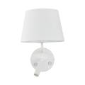 Biały kinkiet z włącznikiem i dodatkowym ramieniem do czytania do sypialni MAJA WHITE 1xE27 / 1xG9 11393 TK Lighting