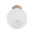 Elegancka, minimalistyczna lampa sufitowa z ryflowanym kloszem do kuchni VIRLO WHITE 1xE14 11357 TK Lighting