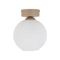 Elegancka, minimalistyczna lampa sufitowa z ryflowanym kloszem do kuchni VIRLO WHITE 1xE14 11357 TK Lighting