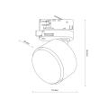 Lampa na szynoprzewód trójfazowy TRACER BLACK 6061 TK LIGHTING
