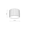 Brązowy spot natynkowy sufitowy nowoczesny Ø8,4cm do kuchni, korytarza FERRO Brąz 1xGX 53 11656 TK Lighting