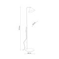 Minimalistyczna lampa podłogowa 141cm wysokości do jadalni, salonu - klosz stożek CONO Sabia 1xE14 16204 TK Lighting