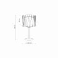 Lampka stołowa, nocna w stylu boho z abażurem z juty HARMONY Sabia 1xE27 16198 TK Lighting