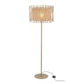 Lampa podłogowa w stylu rustykalnym z jutowym abażurem i dekoracyjnymi paskami HARMONY Sabia 1xE27 16199 TK Lighting