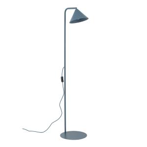 Niebieska lampa podłogowa do jadalni, nowoczesny design - stożkowy klosz CONO 1xE14 16206 TK Lighting