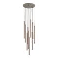 Nowoczesna, brązowa lampa wisząca z podłużnymi kloszami rurkami nad blat stołu FERRO 10xG9 11493 TK Lighting