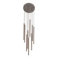 Nowoczesna, brązowa lampa wisząca z podłużnymi kloszami rurkami nad blat stołu FERRO 10xG9 11493 TK Lighting
