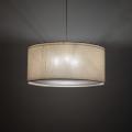 Lampa wisząca z beżowym abażurem, idealna do nowoczesnego salonu LARGO 3xE27 11484 TK Lighting