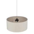 Lampa wisząca z beżowym abażurem, idealna do nowoczesnego salonu LARGO 3xE27 11484 TK Lighting