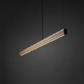 Liniowa lampa wisząca z drewnianym kloszem o szer. 120,5cm do nowoczesnych wnętrz VIGA 24W LED TK Lighting