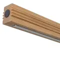 Liniowa lampa wisząca z drewnianym kloszem o szer. 120,5cm do nowoczesnych wnętrz VIGA 24W LED TK Lighting