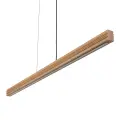 Liniowa lampa wisząca z drewnianym kloszem o szer. 120,5cm do nowoczesnych wnętrz VIGA 24W LED TK Lighting