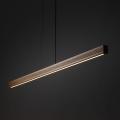 Podłużna lampa wisząca z liniowym, drewnianym kloszem o szer. 160,5cm do jadalni nad stół VIGA 24W LED TK Lighting