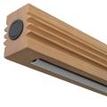 Podłużna lampa wisząca z liniowym, drewnianym kloszem o szer. 160,5cm do jadalni nad stół VIGA 24W LED TK Lighting