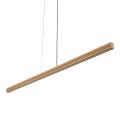 Podłużna lampa wisząca z liniowym, drewnianym kloszem o szer. 160,5cm do jadalni nad stół VIGA 24W LED TK Lighting