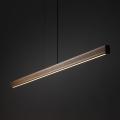 Drewniana, liniowa lampa wisząca w kolorze orzecha, idealna nad stół lub do biura 24W LED VIGA 11653 TK Lighting
