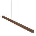 Drewniana, liniowa lampa wisząca w kolorze orzecha, idealna nad stół lub do biura 24W LED VIGA 11653 TK Lighting