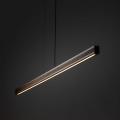 Liniowa lampa wisząca z drewna w kolorze orzecha, idealna nad stół lub do biura 24W LED VIGA 11654 TK Lighting