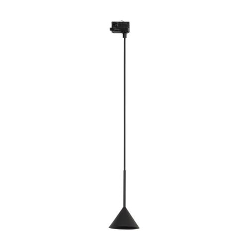 Lampa wisząca na szynoprzewód 3-fazowy z małym czarnym kloszem stożkiem TRACER 1xGU10 11659 TK Lighting