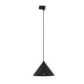 Lampa wisząca na szynoprzewód 3-fazowy z czarnym kloszem stożkiem o średnicy 21cm TRACER 1xE27 11668 TK Lighting