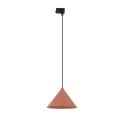 Lampa wisząca na szynoprzewód 3-fazowy z pomarańczowym kloszem stożkiem o średnicy 21cm TRACER 1xE27 11669 TK Lighting
