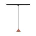 Lampa wisząca na szynoprzewód 3-fazowy z pomarańczowym kloszem stożkiem o średnicy 21cm TRACER 1xE27 11669 TK Lighting