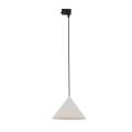 Lampa wisząca na szynoprzewód 3-fazowy z kloszem stożkiem w kolorze kaszmiru TRACER 1xE27 11670 TK Lighting