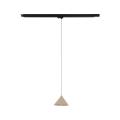 Lampa wisząca na szynoprzewód 3-fazowy z kloszem stożkiem w kolorze sabia TRACER 1xE27 11672 TK Lighting