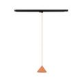 Lampa wisząca na szynoprzewód 3-fazowy z pomarańczowym kloszem stożkiem TRACER 1xE27 11682 TK Lighting