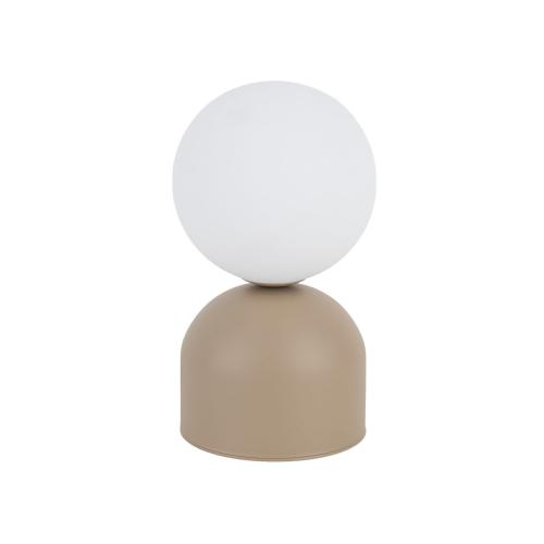 Minimalistyczna lampka nocna z kloszem kulą z mlecznego szkła 21cm wysokości MIKI Sabia 1xG9 11391 TK Lighting