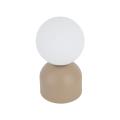 Minimalistyczna lampka nocna z kloszem kulą z mlecznego szkła 21cm wysokości MIKI Sabia 1xG9 11391 TK Lighting