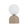 Minimalistyczna lampka nocna z kloszem kulą z mlecznego szkła 21cm wysokości MIKI Sabia 1xG9 11391 TK Lighting