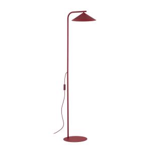 Czerwona lampa podłogowa do salonu 160cm wysokości, włącznik na przewodzie LUME 1xGX53 16214 TK Lighting