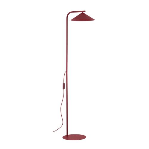 Czerwona lampa podłogowa do salonu 160cm wysokości, włącznik na przewodzie LUME 1xGX53 16214 TK Lighting