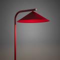 Czerwona lampa podłogowa do salonu 160cm wysokości, włącznik na przewodzie LUME 1xGX53 16214 TK Lighting