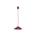 Lampa wisząca z czerwonym, stożkowym kloszem do nowoczesnej jadalni LUME 1xGX53 11695 TK Lighting
