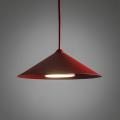 Lampa wisząca z czerwonym, stożkowym kloszem do nowoczesnej jadalni LUME 1xGX53 11695 TK Lighting